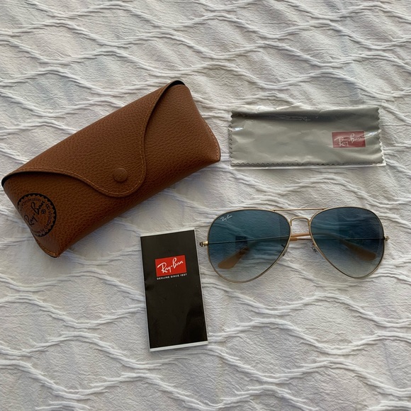 RAYBAN SUNGLASSES - Large Aviator Metal Gradient. - Picture 3 of 8